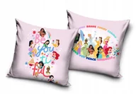 Poszewki na poduszki - KSIĘŻNICZKI DISNEY poszewka na poduszkę jasiek 40x40 welurowa VELVET - miniaturka - grafika 1