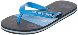 Quiksilver Męskie klapki Molokai Word Block Flops for Men, niebieski - Blue Black Blue - 39 eu - Klapki i japonki męskie - miniaturka - grafika 1