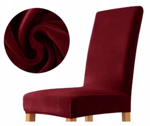 POKROWIEC krzesło welur ciemny CZERWONY GRUBY - Pokrowce na meble POKROWIEC krzesło welur ciemny CZERWONY GRUBY - Pokrowce na meble - miniaturka - grafika 1
