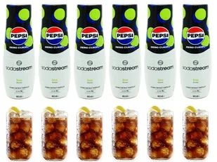 6x SYROP KONCENTRAT SODASTREAM PEPSI MAX LIME LIMONKA 9L NAPOJU Z 440ML - Syropy i koncentraty owocowe - miniaturka - grafika 1