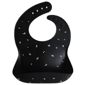 Śliniaki i fartuszki - Mushie Mushie  -  Śliniak Silikonowy Numbers Black - miniaturka - grafika 1