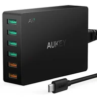 Ładowarki samochodowe - Aukey Ładowarka sieciowa PA-T11 6x USB Quick Charge 3.0 15.6A 60W - miniaturka - grafika 1