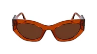 Okulary przeciwsłoneczne - KARL LAGERFELD Damskie okulary przeciwsłoneczne KL6122S, karmelowe, jeden rozmiar, Karmel, Rozmiar uniwersalny - miniaturka - grafika 1