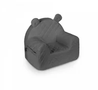 Szafy i szafki dla dzieci - Fotelik velvet dark grey - miniaturka - grafika 1