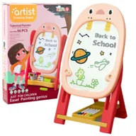 Tablice dla dzieci - DLA DZIECI TABLICA MAGNETYCZNA DWUSTRONNA PINGWIN - miniaturka - grafika 1