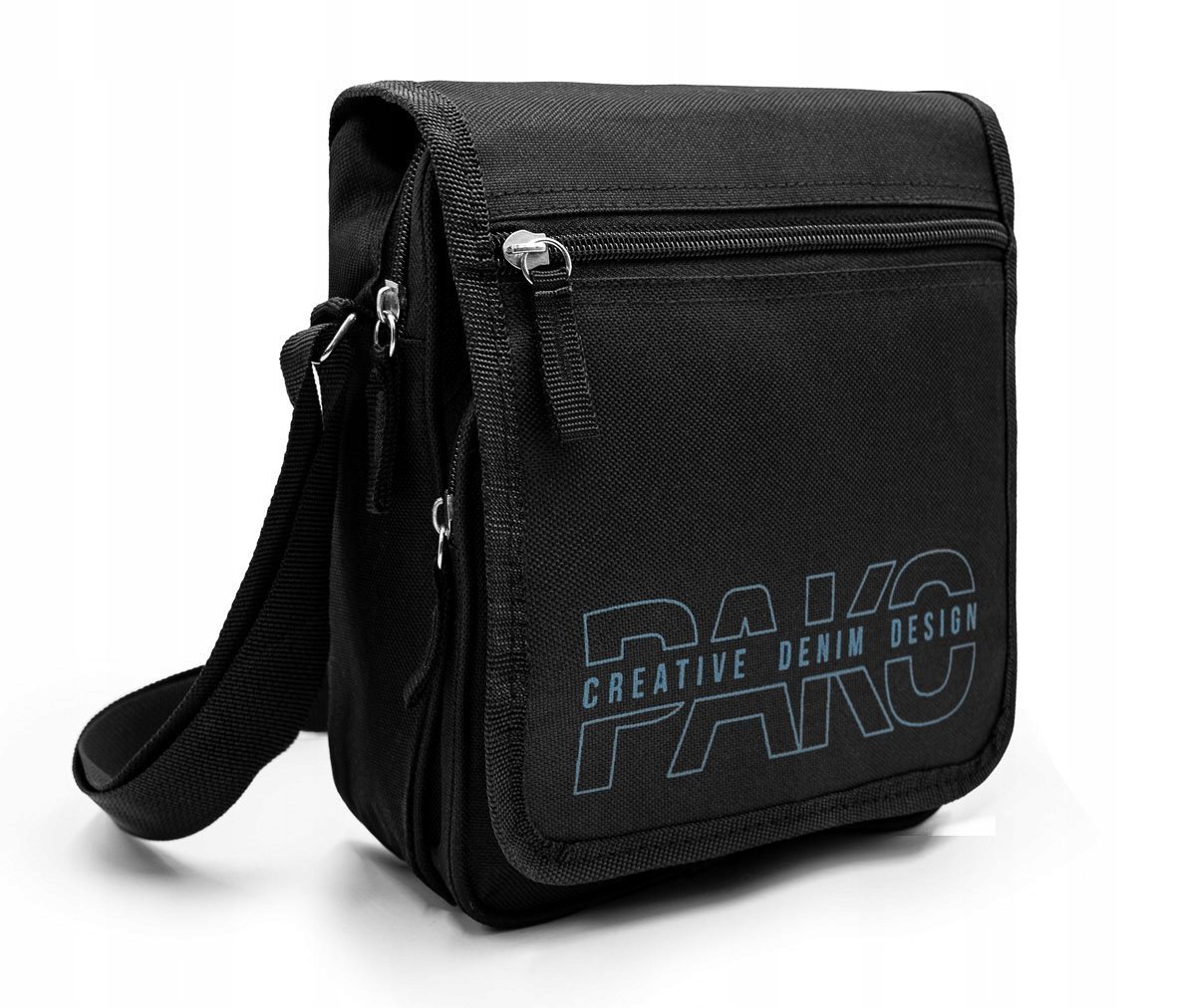 TORBA MĘSKA listonoszka na ramię 23 CZARNA