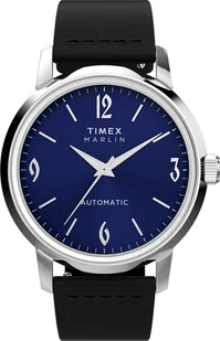 Zegarek Zegarek Timex TW2W93100 Marlin® Automatic 40mm Leather Strap - Zegarki męskie - miniaturka - grafika 1