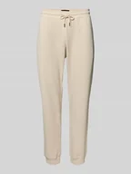 Spodnie sportowe męskie - Spodnie dresowe o kroju regular fit z mieszanki bawełny - miniaturka - grafika 1