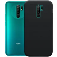 Etui i futerały do telefonów - Etui Do Xiaomi Redmi 9 Gumowe Obudowa Czarne Matowe Silikon Pokrowiec Slim - miniaturka - grafika 1