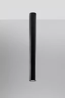 Lampy sufitowe - Sollux Lighting Plafon LAGOS 60 czarny - miniaturka - grafika 1