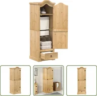 Szafy - The Living Store Szafa Corona 55x52x170 cm lite drewno sosnowe - miniaturka - grafika 1