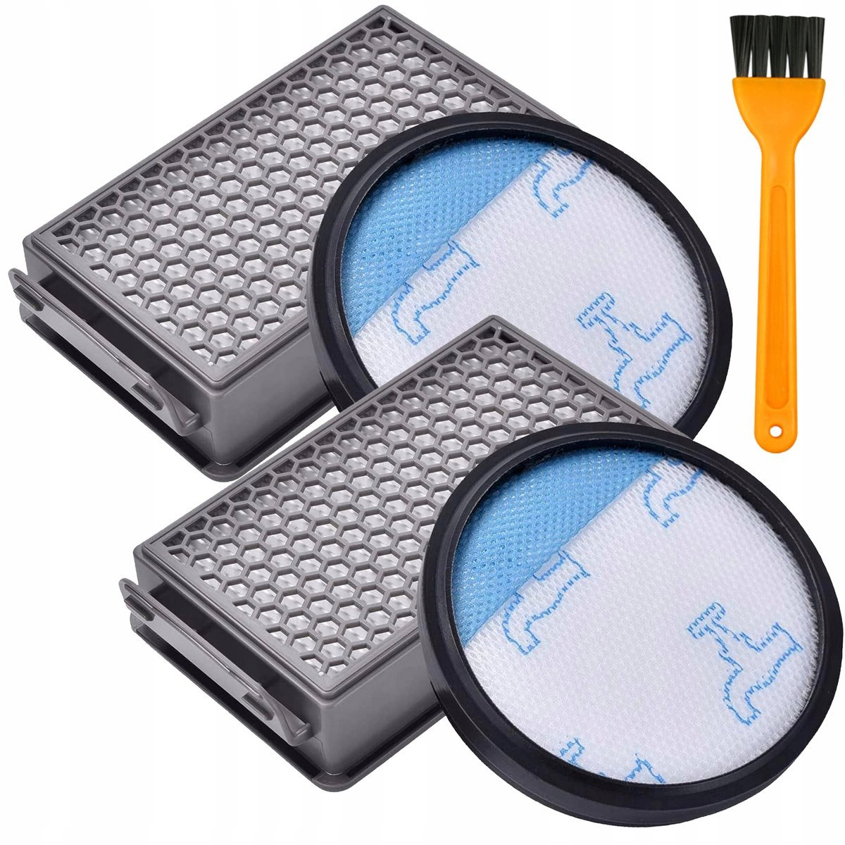2X FILTR DO ODKURZACZA TEFAL ROWENTA COMPACT POWER KOMPLET + PĘDZELEK
