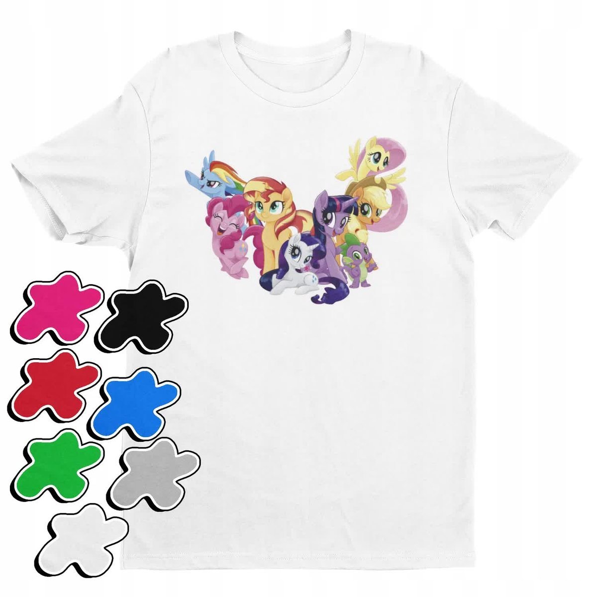 Koszulka T-Shirt Dziecięca Z Nadrukiem My Little Pony Różne -M 134-140