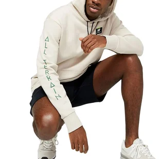 Bluza New Balance MT23506TWF - beżowa - Bluzy sportowe męskie - miniaturka - grafika 1