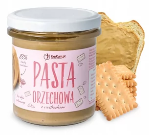 KruKam Pasta Orzechowa z ciasteczkami 300g - Słodkie kremy i masła - miniaturka - grafika 1