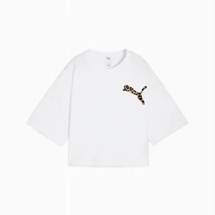 PUMA KOSZULKA LEO LUXE OVERSIZED 63233702 r S - Koszulki i topy damskie - miniaturka - grafika 1
