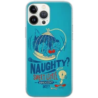 Etui i futerały do telefonów - Etui Looney Tunes dedykowane do Huawei P30 Lite, wzór: Sylwester i Tweety 001 Etui całkowicie zadrukowane, oryginalne i oficjalnie licencjonowane - miniaturka - grafika 1