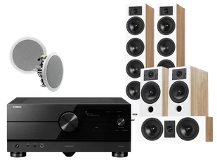 Kino domowe Yamaha RX-A8A (czarny) + Diva 6 + 3 + 7 (dąb) + RD 280 - Kino domowe - miniaturka - grafika 1