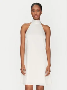 YAS Sukienka koktajlowa Dottea 26032326 Biały Slim Fit - Sukienki - miniaturka - grafika 1