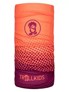 Szaliki i chustki dla dzieci - Trollkids Szal-koło "Pointilism" w kolorze pomarańczowo-czerwonym - grafika 1