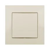 Wyłączniki światła i elektryczne - ELEKTRO - PLAST Włącznik pojedynczy CARLA kremowy ELEKTRO - PLAST - miniaturka - grafika 1