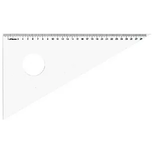 Leniar Ekierka z podcięciem plexi 60/30cm 10045 - Linijki, ekierki - miniaturka - grafika 1