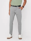 Spodnie męskie - Only & Sons Chinosy Mark 22013727 Szary Slim Fit - miniaturka - grafika 1