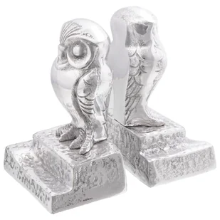 vidaXL Podpórki do książek Zestaw 2 Srebrny Aluminium 12 x 9 x 19 cm - Podpórki do książek - miniaturka - grafika 1