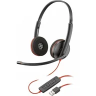 Akcesoria do telefonów stacjonarnych - Plantronics 209749  101 Blackwire UC-słuchawka C3220 USB-C 209749-101 - miniaturka - grafika 1