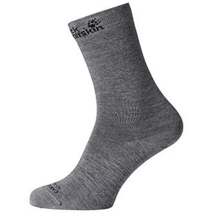 Jack Wolfskin Jack Wolfskin Skarpety unisex Merino Classic Cut Szary wrzos szary 12-14 1905011-6110479 - Skarpetki damskie - miniaturka - grafika 1