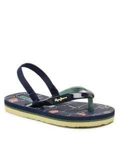 Buty dla chłopców - Pepe Jeans Sandały Beach Palms Boy K PBS70052 Granatowy - grafika 1