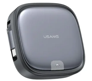 USAMS 3w1 USB-C do microUSB/USB-C/Lightning 60W Stalowy - Kable USB - miniaturka - grafika 1
