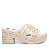 Espadryle damskie - Espadryle Nine West WYL2734-1 Beżowy - miniaturka - grafika 1