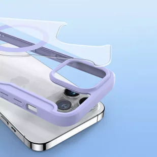 Etui Dux Ducis Skin X Pro do Apple iPhone 15 Pro Max magnetyczny pokrowiec MagSafe z klapką  - fioletowe - Etui i futerały do telefonów - miniaturka - grafika 6