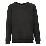 Bluzy dla dziewczynek - Bluza Dziecięca Raglan Sweat Czarny r. 14-15(164) - miniaturka - grafika 1