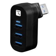 Huby USB - Techly Hub TECHLY 3-Portowy USB 3.0 IUSB3-HUB3-ROTB 361766 - miniaturka - grafika 1