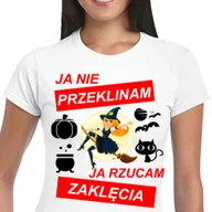 Koszulki i topy damskie - Śmiesznka Koszulka Damska Nie Przeklinam S 3256 - miniaturka - grafika 1