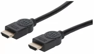 Manhattan 354080 Ultra High Speed kabel HDMI 8K@60Hz HEC Dynamic HDR VRR QMS QFT ALLM eARC 3D wtyczka HDMI na wtyczce ekranowana 2 m czarna - Kable - miniaturka - grafika 4