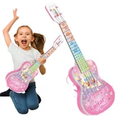 Instrumenty muzyczne dla dzieci - INTERAKTYWNA GITARA DLA DZIECI ŚWIECĄCA UKULELE ZABAWKOWY INSTRUMENT MUZYCZNY - miniaturka - grafika 1