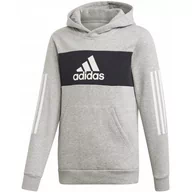 Bluzy dla dziewczynek - Adidas Bluza Dziecięca Szara Yb Sid Po Ed6500 110 - miniaturka - grafika 1