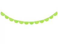 Dekoracje sali - Girlanda bibułowa Frędzle zielone - 300 cm - 1 szt. - miniaturka - grafika 1