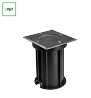 Lampy ogrodowe - LUKKA CONNECT GU10 250V IP67 110x110x140 SZARY KWADRATOWA gruntowa, najazdowa, przelotowa - miniaturka - grafika 1