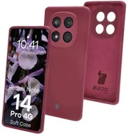 Etui i futerały do telefonów - Bizon Silikonowe etui Soft Case do Xiaomi Redmi Note 14 Pro 4G, ciemnofioletowe - miniaturka - grafika 1