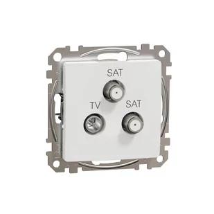 Gniazdo TV/SAT/SAT końcowe (4dB), biały SEDNA DESIGN - Gniazdka elektryczne - miniaturka - grafika 1