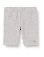 Legginsy - United Colors of Benetton Legginsy rzeźbione dla dziewczynki, Grigio Melange Medio 501, 82 - miniaturka - grafika 1