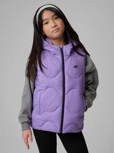 4F Bezrękawnik z wypełnieniem syntetycznym dziewczęcy - fioletowy 164 (13-14 lat) - Kurtki i płaszcze dla dziewczynek 4F Bezrękawnik z wypełnieniem syntetycznym dziewczęcy - fioletowy 164 (13-14 lat) - Kurtki i płaszcze dla dziewczynek - miniaturka - grafika 1