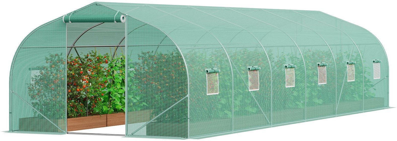 VEVOR Tunel foliowy ogrodowy szklarnia 27m2 9x3x2 m