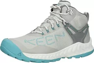 Buty trekkingowe damskie - KEEN Damskie buty trekkingowe Nxis Evo o średniej wysokości, wodoszczelne, szybkie pakowanie, Para/porcelana, 42 EU - miniaturka - grafika 1