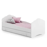 Łóżka dla dzieci i młodzieży - Łóżko pojedyncze Fala 140x70 z szufladą - miniaturka - grafika 1