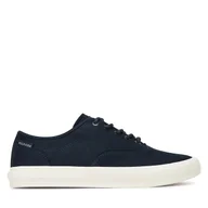Trampki męskie - Tenisówki Tommy Hilfiger Hi Vulc Low Oxford Twill FM0FM05400 Granatowy - miniaturka - grafika 1